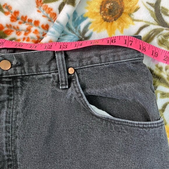Vintage Wrangler Jeans Mens 40x30 Black Western Classic Straight Leg Dad Denim - Picture 5 of 8